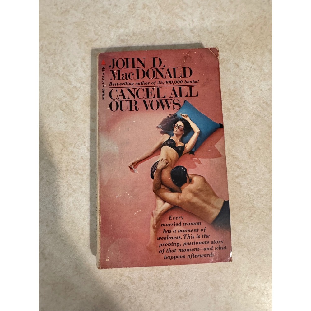 John D MacDonald Cancel All Our Vows Vintage 1969 Pyramid Paperback Pulp Fiction
